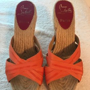 Christian Louboutin 7.5 Espadrilles Wedge